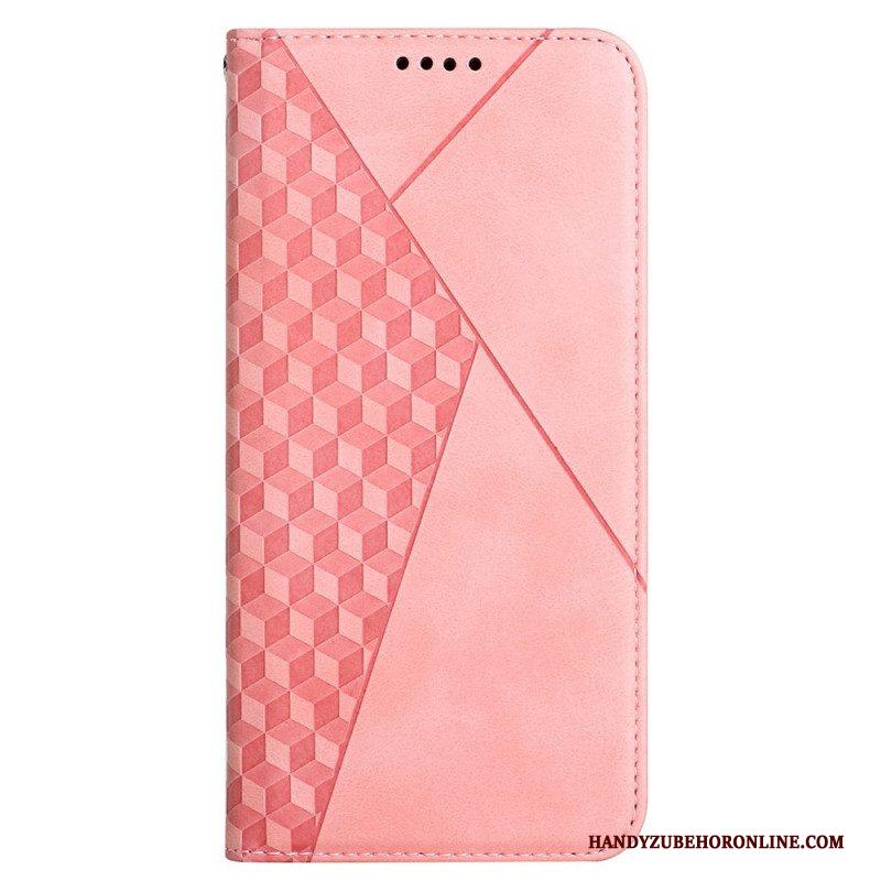 Bescherming Hoesje voor Samsung Galaxy M12 / A12 Folio-hoesje Geo Leereffect