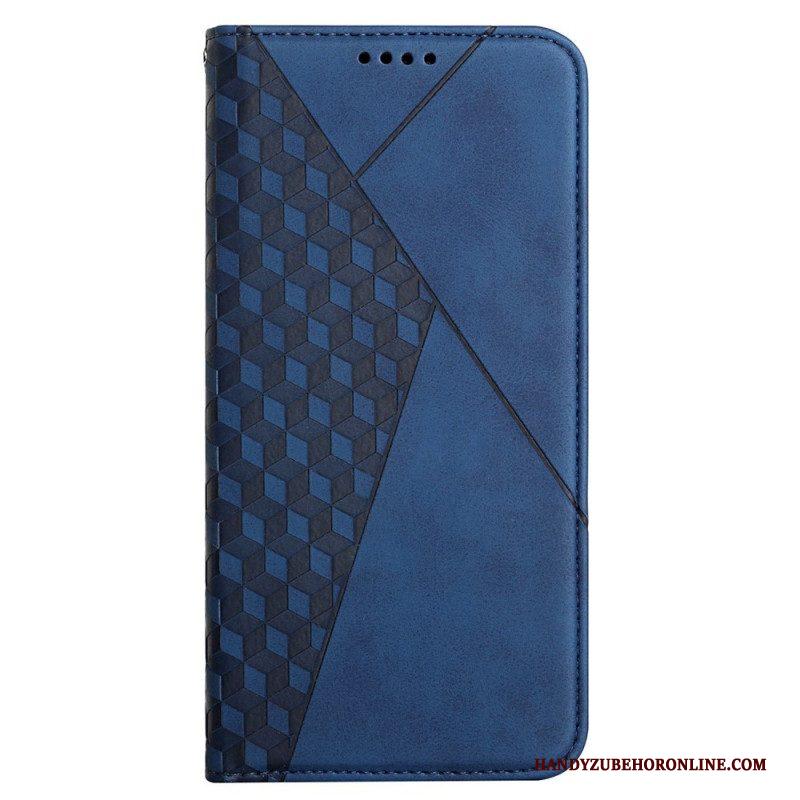 Bescherming Hoesje voor Samsung Galaxy M12 / A12 Folio-hoesje Geo Leereffect