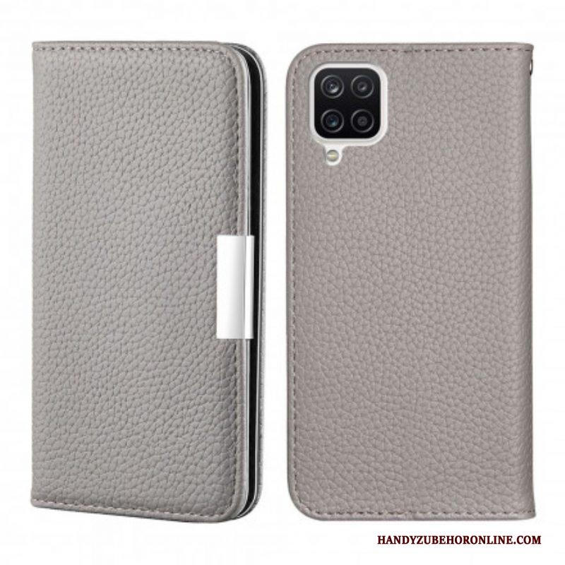 Bescherming Hoesje voor Samsung Galaxy M12 / A12 Folio-hoesje Imitatieleer Litchi Ultra Chic