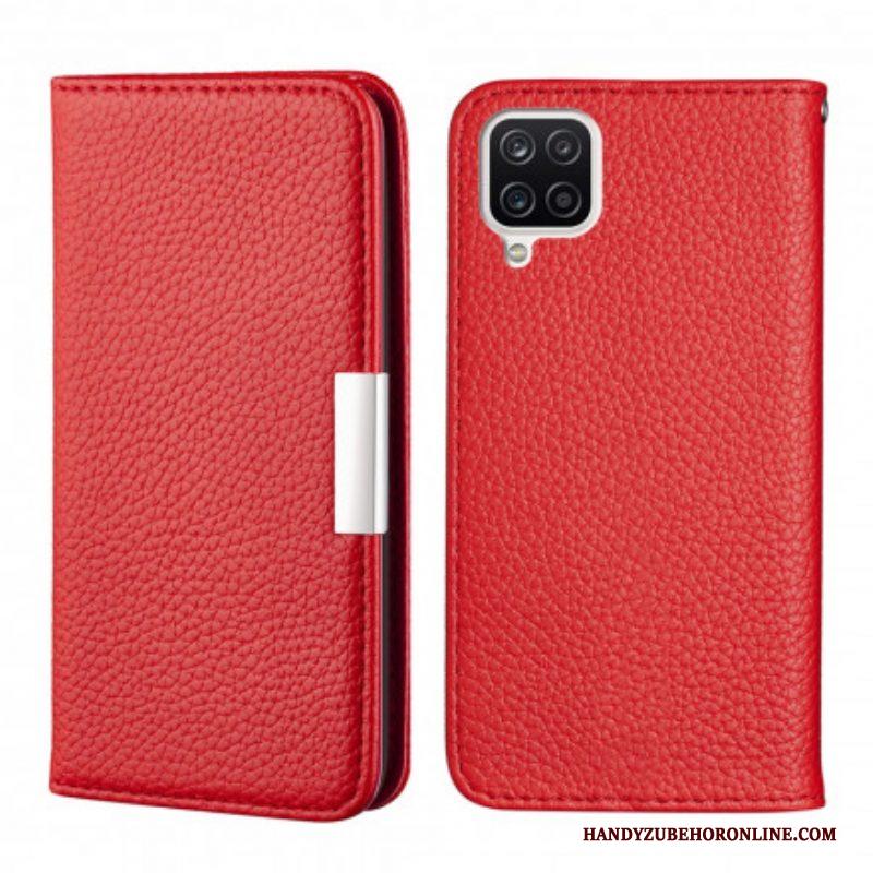 Bescherming Hoesje voor Samsung Galaxy M12 / A12 Folio-hoesje Imitatieleer Litchi Ultra Chic