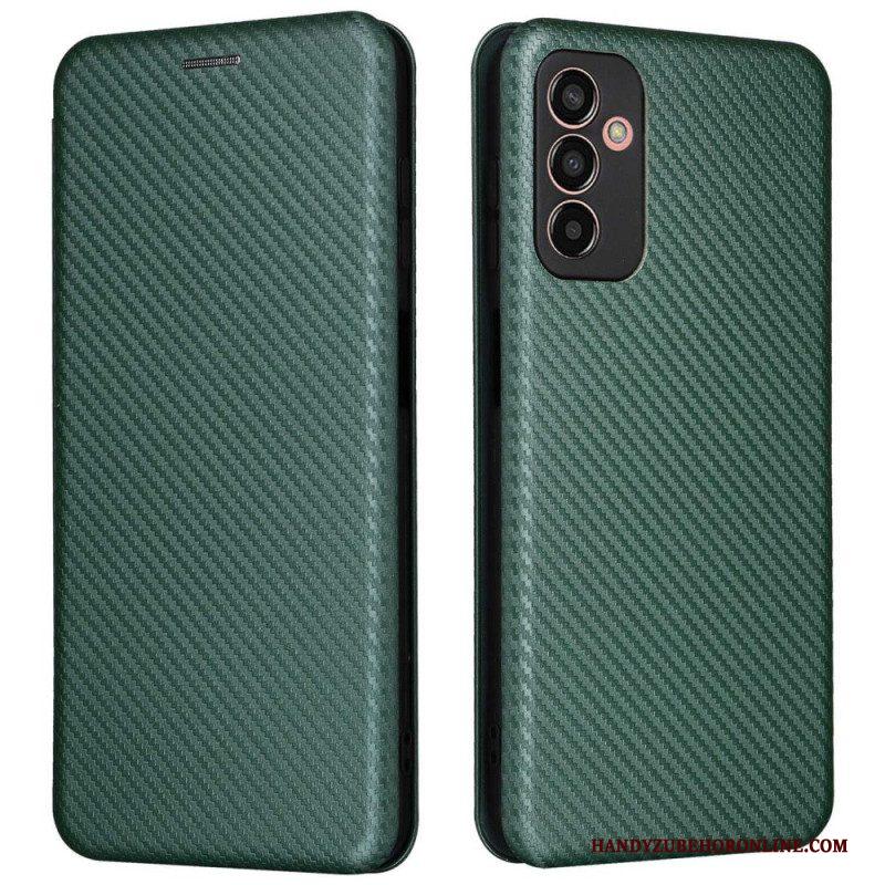 Bescherming Hoesje voor Samsung Galaxy M13 Folio-hoesje Koolstofvezel