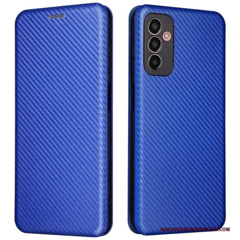 Bescherming Hoesje voor Samsung Galaxy M13 Folio-hoesje Koolstofvezel