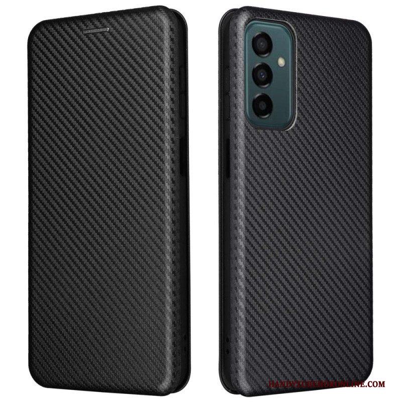 Bescherming Hoesje voor Samsung Galaxy M23 5G Folio-hoesje Koolstofvezel