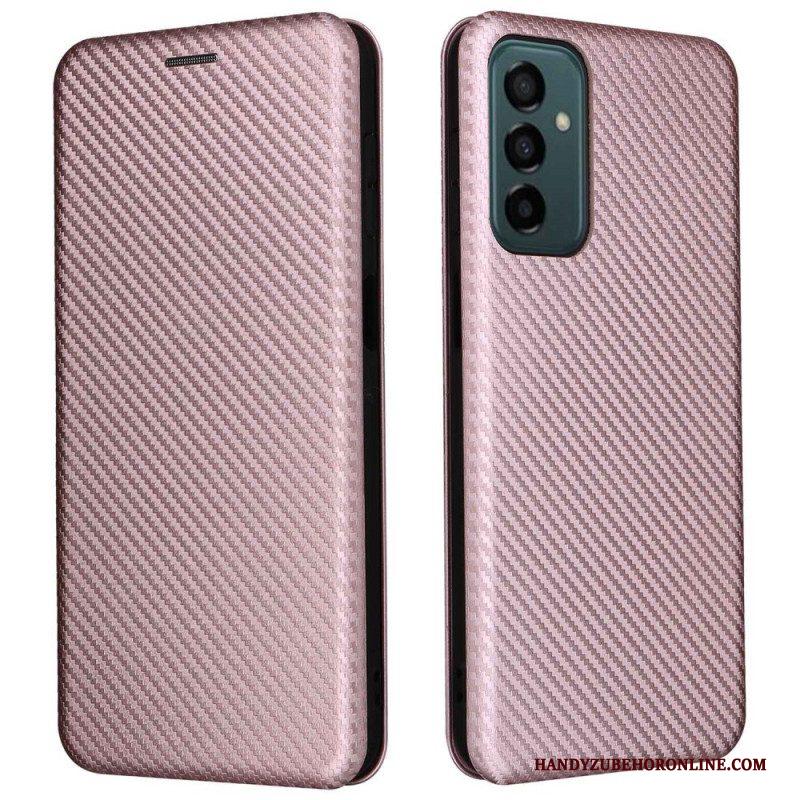 Bescherming Hoesje voor Samsung Galaxy M23 5G Folio-hoesje Koolstofvezel