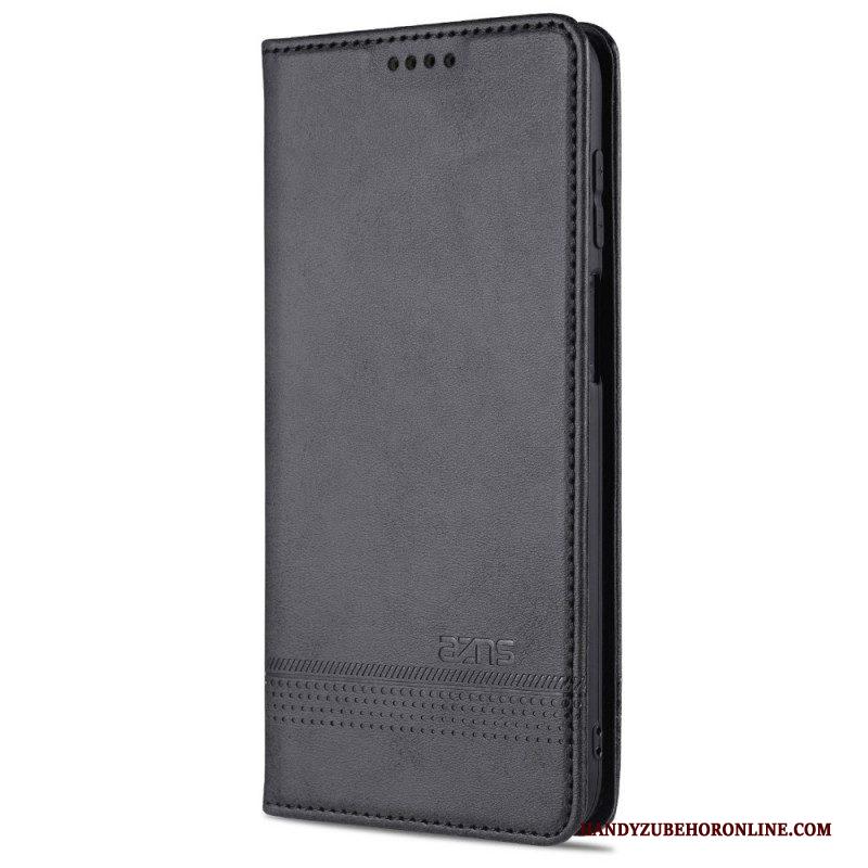 Bescherming Hoesje voor Samsung Galaxy M32 Folio-hoesje Azns Leerstyling