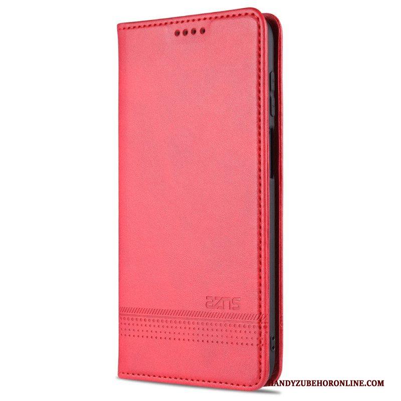 Bescherming Hoesje voor Samsung Galaxy M32 Folio-hoesje Azns Leerstyling