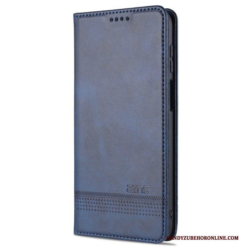 Bescherming Hoesje voor Samsung Galaxy M32 Folio-hoesje Azns Leerstyling