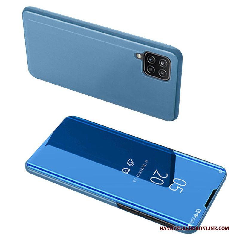 Bescherming Hoesje voor Samsung Galaxy M32 Spiegel En Kunstleer