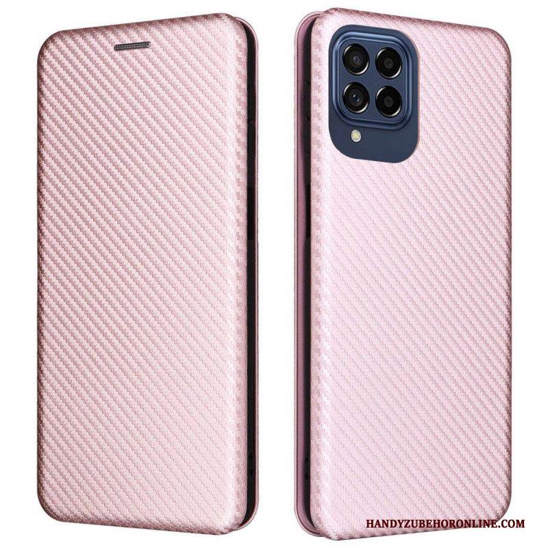 Bescherming Hoesje voor Samsung Galaxy M53 5G Folio-hoesje Koolstofvezel