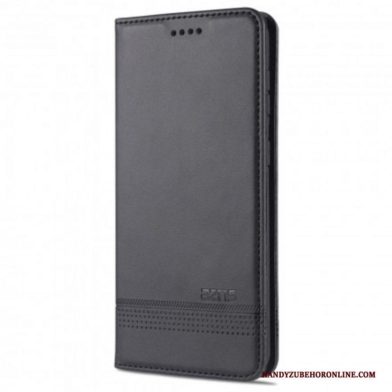 Bescherming Hoesje voor Samsung Galaxy S21 5G Folio-hoesje Azns Leerstyling