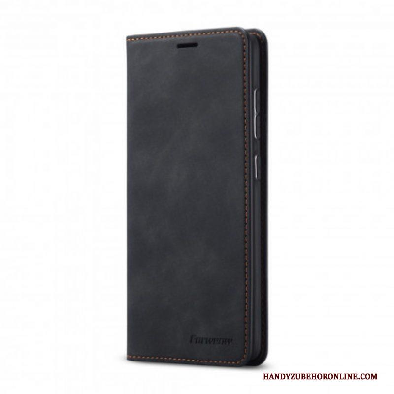 Bescherming Hoesje voor Samsung Galaxy S21 5G Folio-hoesje Forwenw Ledereffect