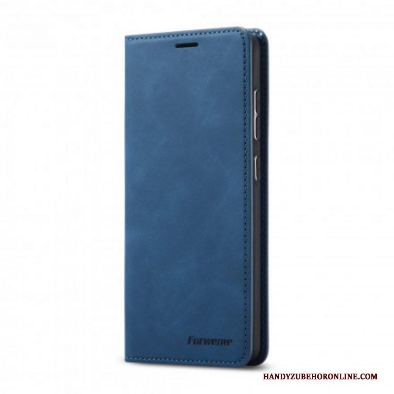 Bescherming Hoesje voor Samsung Galaxy S21 5G Folio-hoesje Forwenw Ledereffect