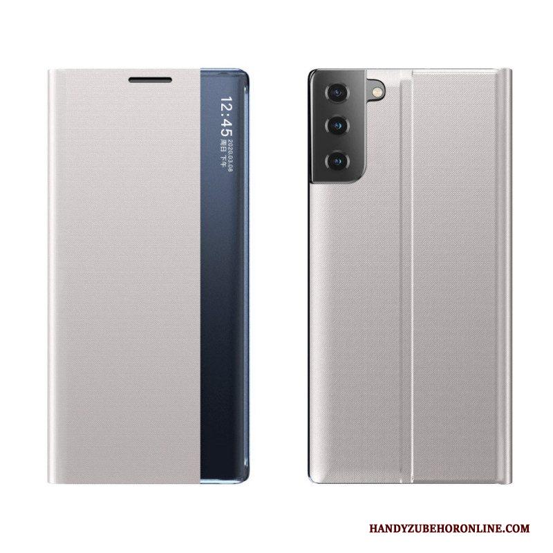 Bescherming Hoesje voor Samsung Galaxy S21 5G Getextureerd Kunstleer