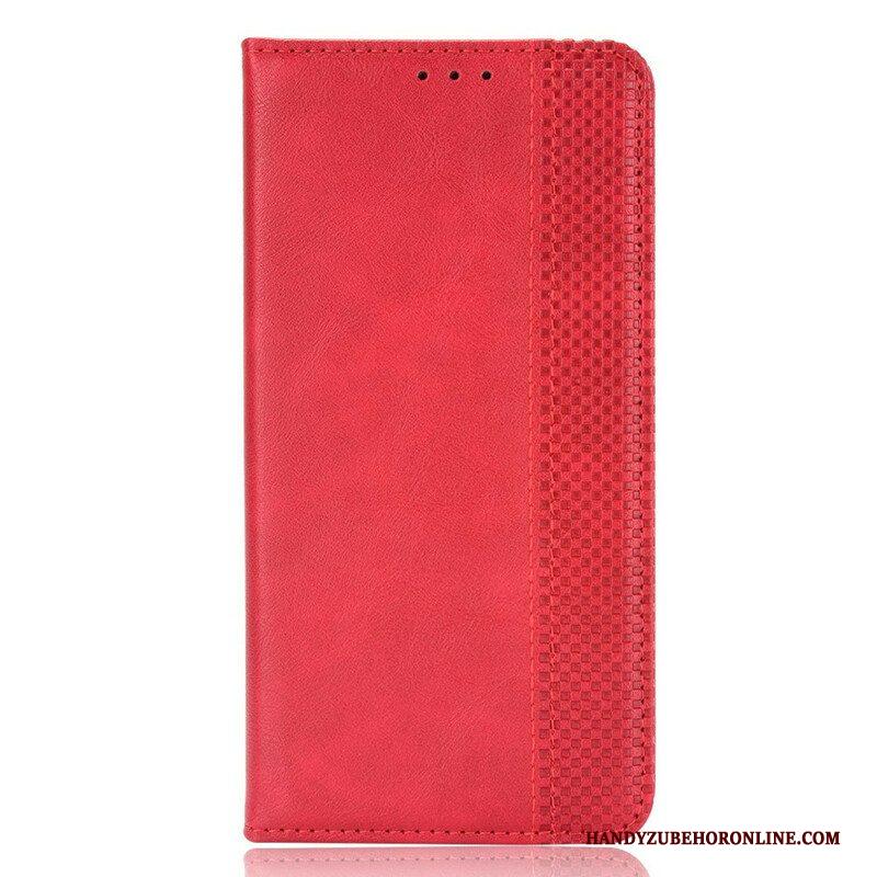 Bescherming Hoesje voor Samsung Galaxy S21 FE Folio-hoesje Gestileerd Vintage Leereffect