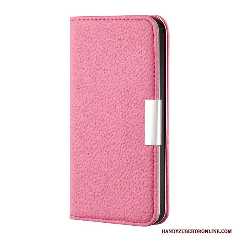 Bescherming Hoesje voor Samsung Galaxy S21 FE Folio-hoesje Imitatieleer Litchi Ultra Chic