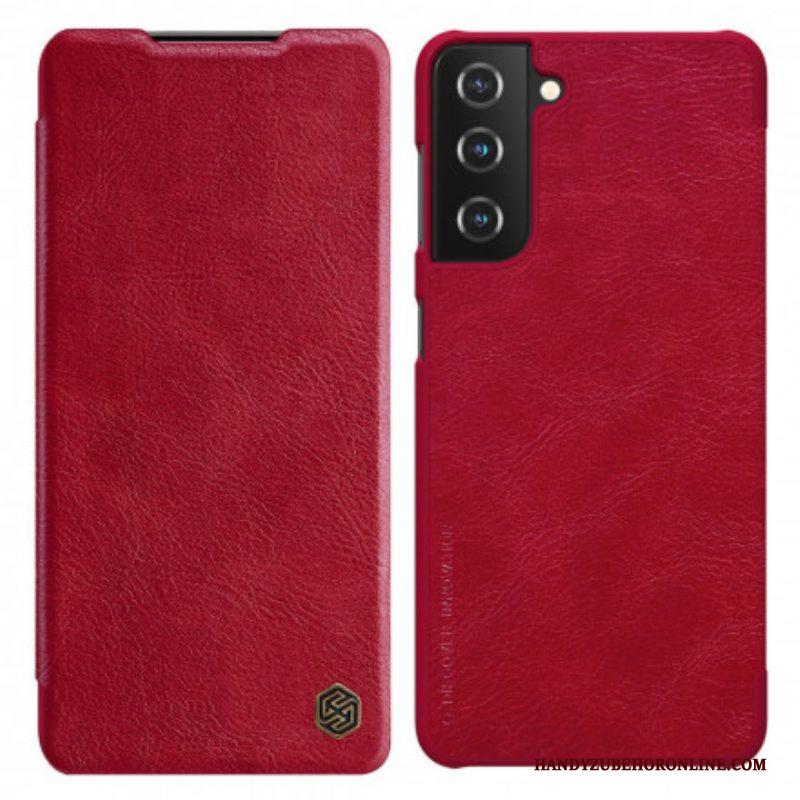 Bescherming Hoesje voor Samsung Galaxy S21 Plus 5G Folio-hoesje Nillkin Qin-serie