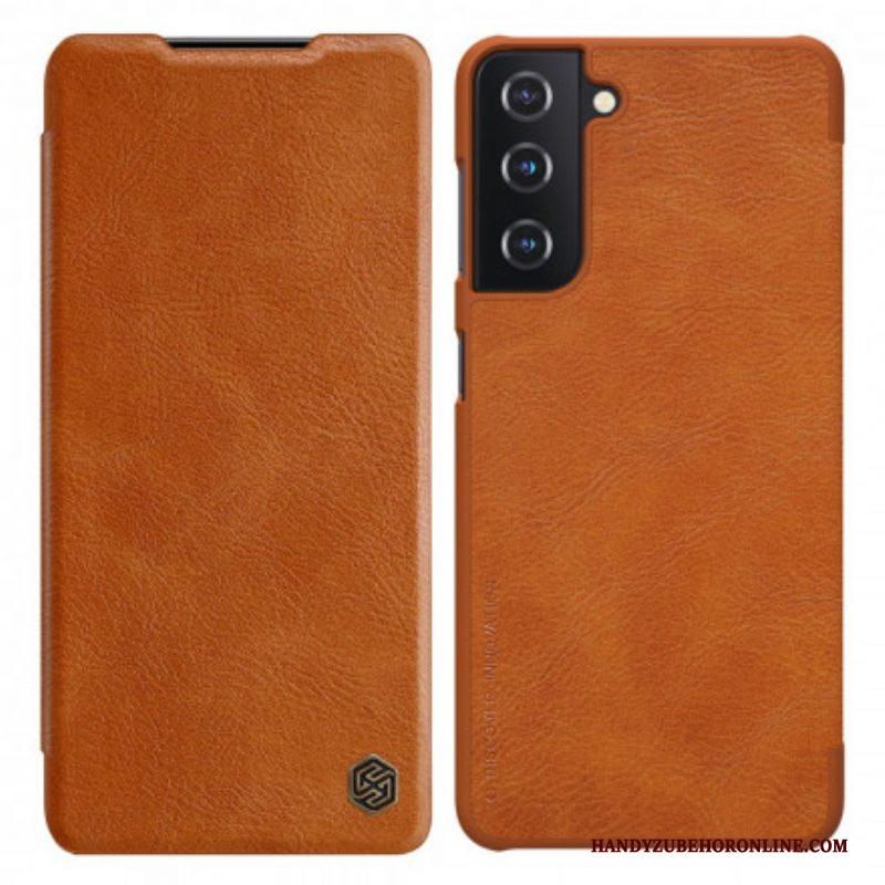 Bescherming Hoesje voor Samsung Galaxy S21 Plus 5G Folio-hoesje Nillkin Qin-serie