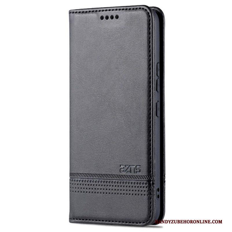 Bescherming Hoesje voor Samsung Galaxy S22 5G Folio-hoesje Azns Leerstyling