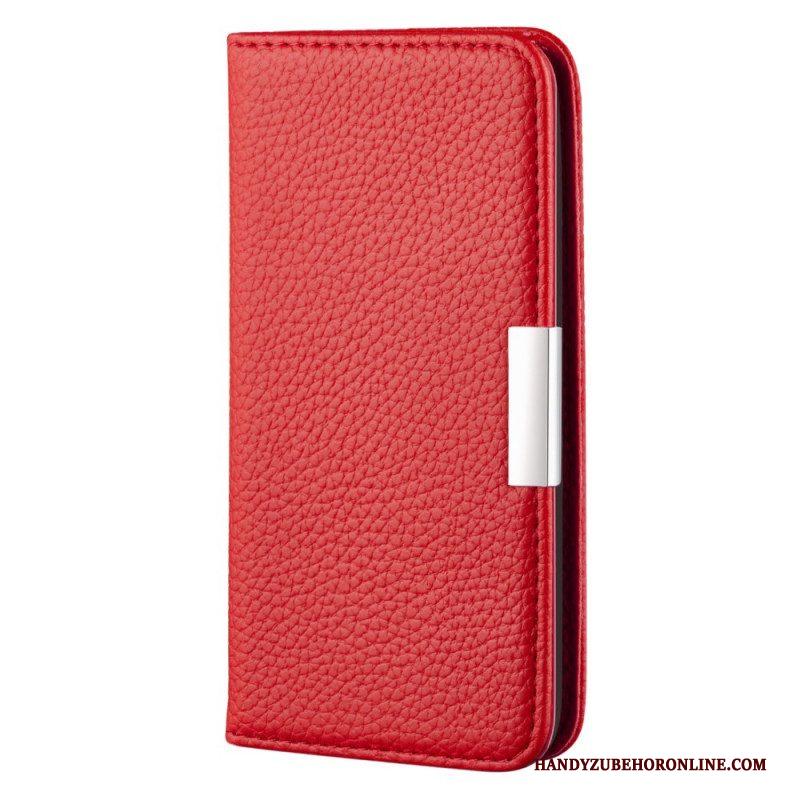 Bescherming Hoesje voor Samsung Galaxy S22 5G Folio-hoesje Imitatieleer Litchi Ultra Chic