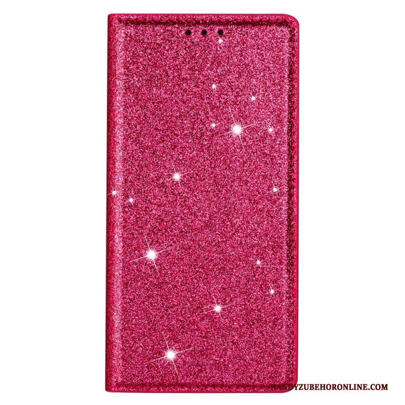 Bescherming Hoesje voor Samsung Galaxy S22 5G Folio-hoesje Paillettenstijl