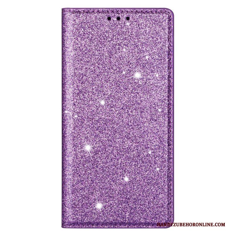 Bescherming Hoesje voor Samsung Galaxy S22 Ultra 5G Folio-hoesje Paillettenstijl