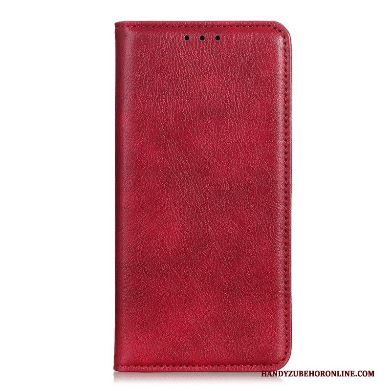 Bescherming Hoesje voor Samsung Galaxy S23 Plus 5G Folio-hoesje Litchi Splitleer