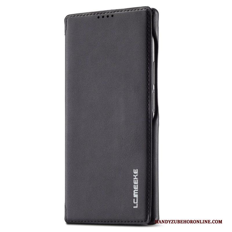 Bescherming Hoesje voor Samsung Galaxy S23 Ultra 5G Folio-hoesje Ledereffect Lc.imeeke Ledereffect