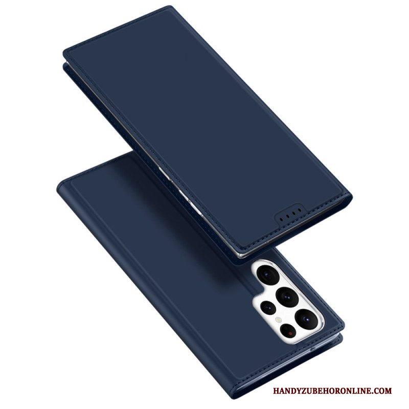 Bescherming Hoesje voor Samsung Galaxy S23 Ultra 5G Folio-hoesje Skin Pro-serie Dux Ducis