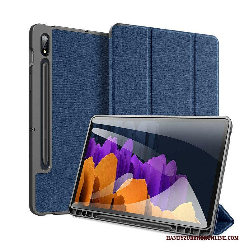 Bescherming Hoesje voor Samsung Galaxy Tab S7 FE Domo-serie Dux-ducis