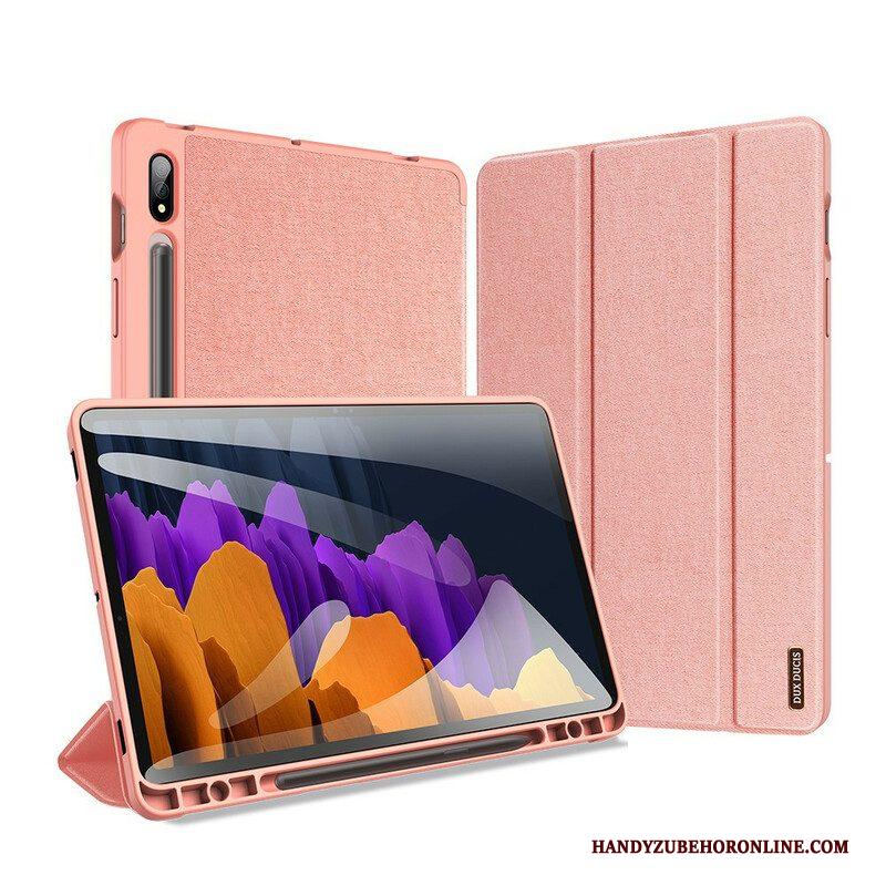 Bescherming Hoesje voor Samsung Galaxy Tab S7 FE Domo-serie Dux-ducis