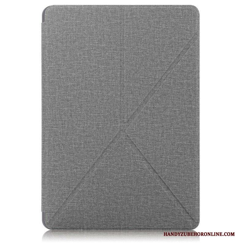 Bescherming Hoesje voor Samsung Galaxy Tab S7 FE Origami Stof Textuur