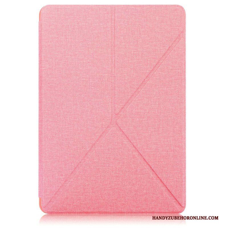 Bescherming Hoesje voor Samsung Galaxy Tab S7 FE Origami Stof Textuur