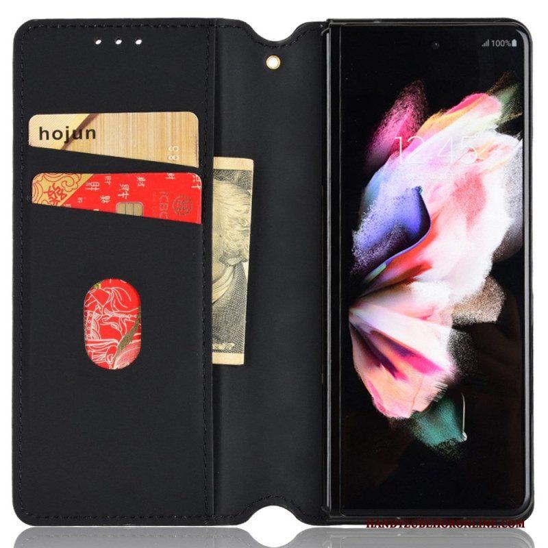 Bescherming Hoesje voor Samsung Galaxy Z Fold 4 Folio-hoesje 3d Kubus