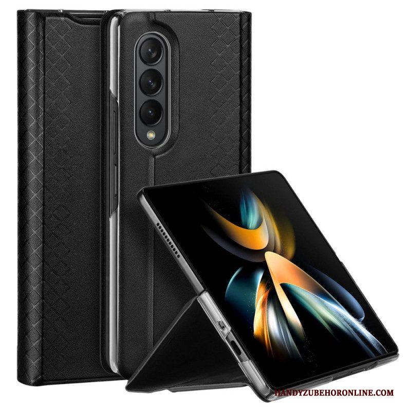 Bescherming Hoesje voor Samsung Galaxy Z Fold 4 Folio-hoesje Dux Ducis Bril-serie