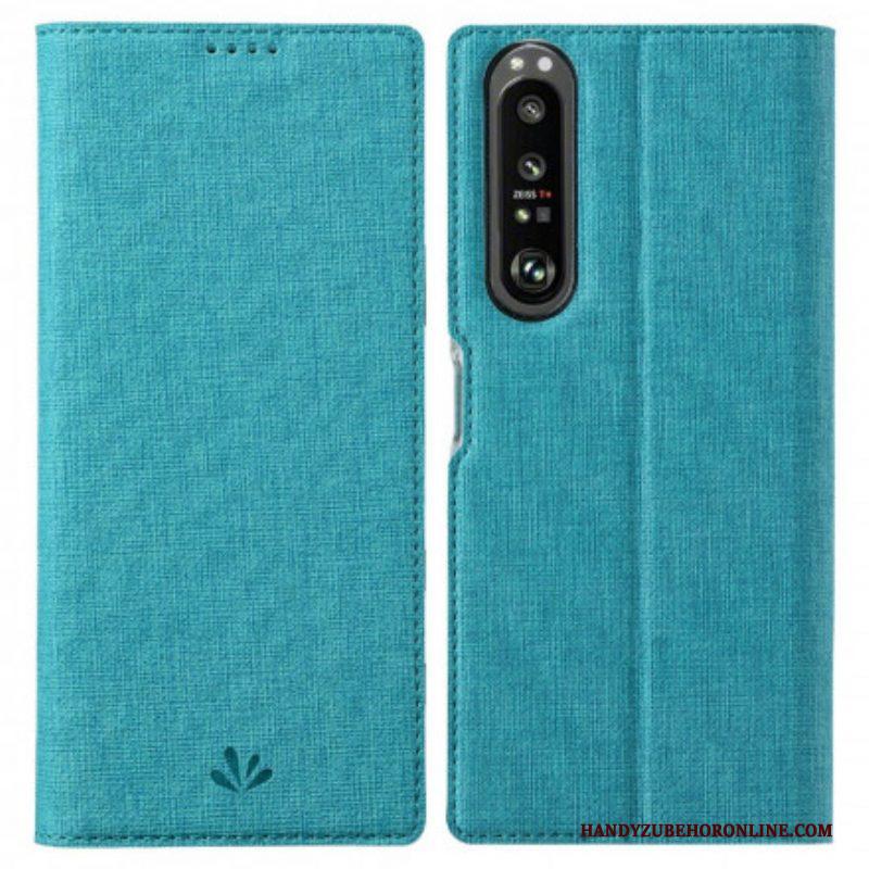 Bescherming Hoesje voor Sony Xperia 1 III Folio-hoesje Getextureerde Vili Dmx