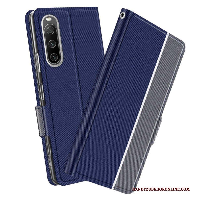 Bescherming Hoesje voor Sony Xperia 10 IV Folio-hoesje Tweekleurige Baiyu