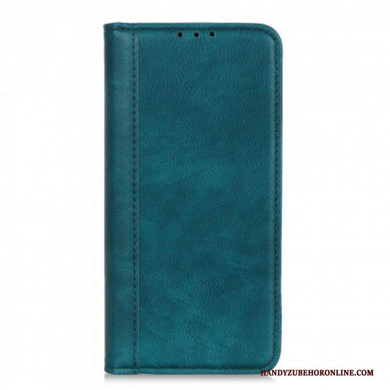 Bescherming Hoesje voor Sony Xperia 5 III Folio-hoesje Elegantie Split Litchi Leer