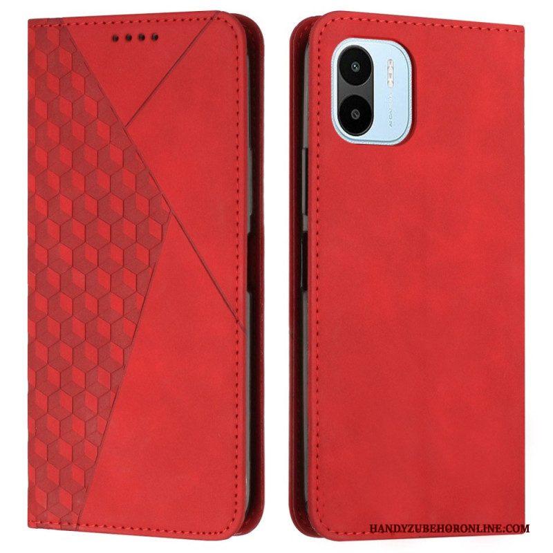 Bescherming Hoesje voor Xiaomi Redmi A1 Folio-hoesje Kubieke Stijl Skin-touch