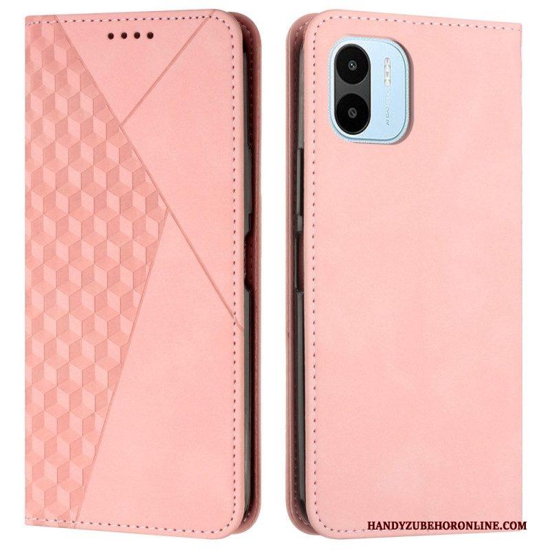 Bescherming Hoesje voor Xiaomi Redmi A1 Folio-hoesje Kubieke Stijl Skin-touch