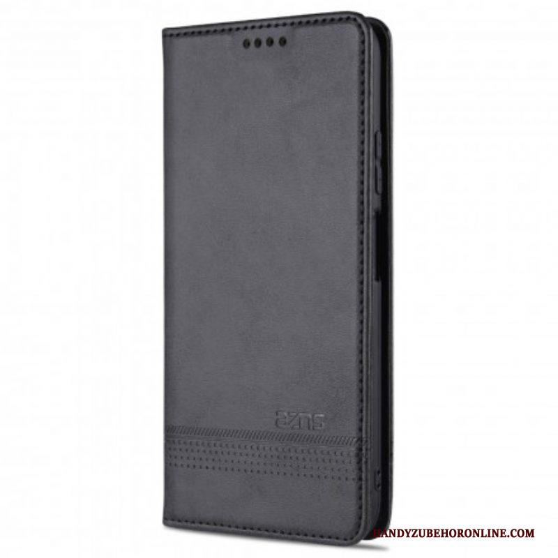 Bescherming Hoesje voor Xiaomi Redmi Note 10 / 10S Folio-hoesje Azns Leerstyling