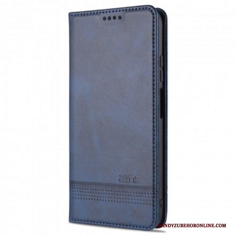 Bescherming Hoesje voor Xiaomi Redmi Note 10 / 10S Folio-hoesje Azns Leerstyling