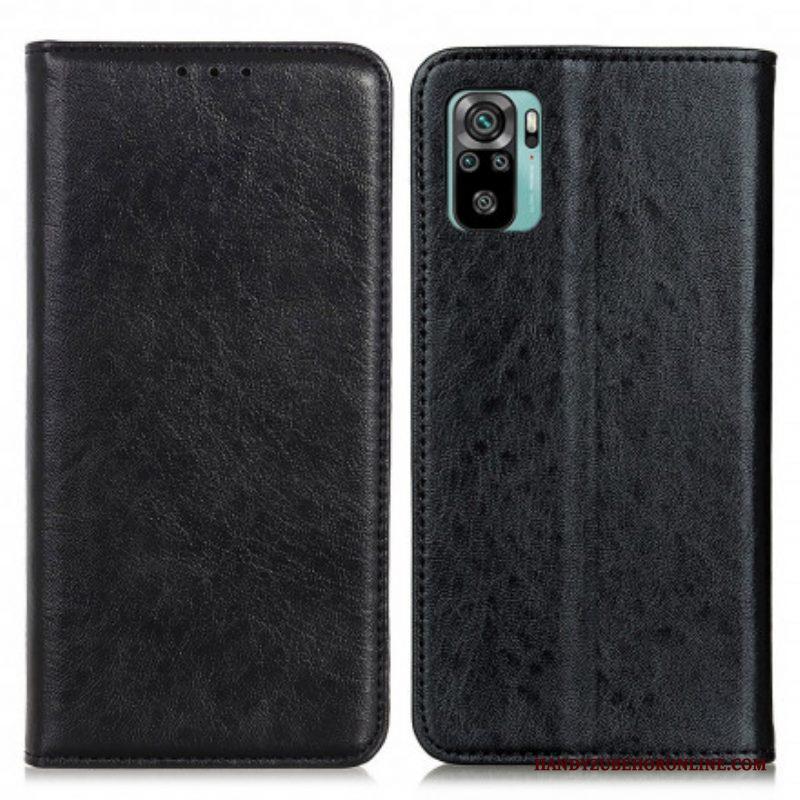 Bescherming Hoesje voor Xiaomi Redmi Note 10 / 10S Folio-hoesje Getextureerd Leereffect