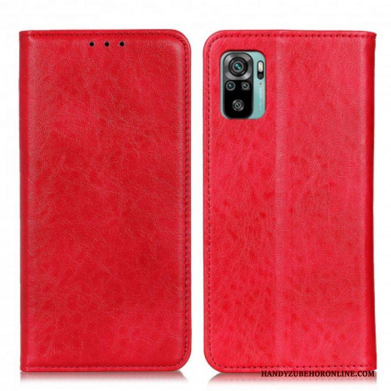Bescherming Hoesje voor Xiaomi Redmi Note 10 / 10S Folio-hoesje Getextureerd Leereffect