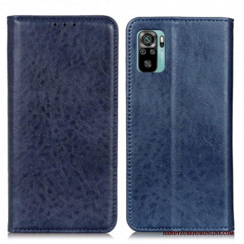 Bescherming Hoesje voor Xiaomi Redmi Note 10 / 10S Folio-hoesje Getextureerd Leereffect