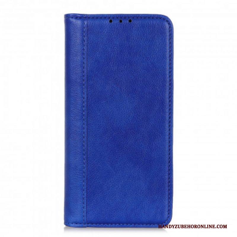 Bescherming Hoesje voor Xiaomi Redmi Note 10 / 10S Folio-hoesje Litchi Split Lederen Versie