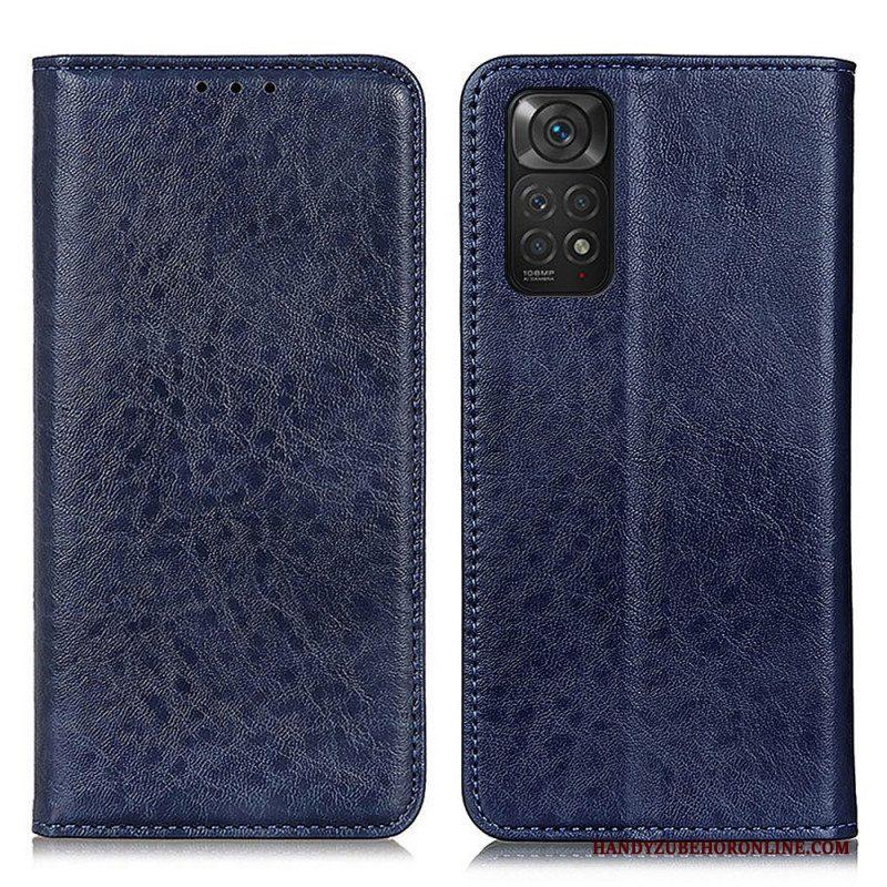 Bescherming Hoesje voor Xiaomi Redmi Note 11 / 11S Folio-hoesje Leer Textuur