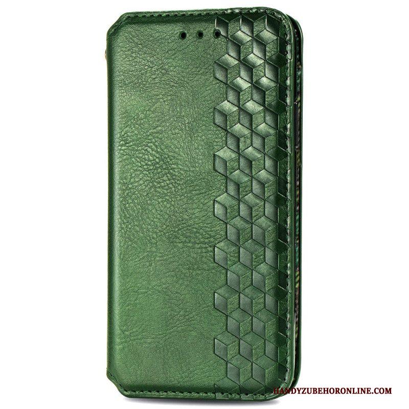 Bescherming Hoesje voor Xiaomi Redmi Note 11 / 11S Folio-hoesje Leereffect Diamanttextuur