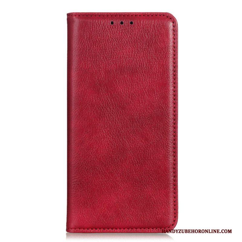 Bescherming Hoesje voor Xiaomi Redmi Note 11 / 11S Folio-hoesje Lychee Gespleten Lederen Textuur