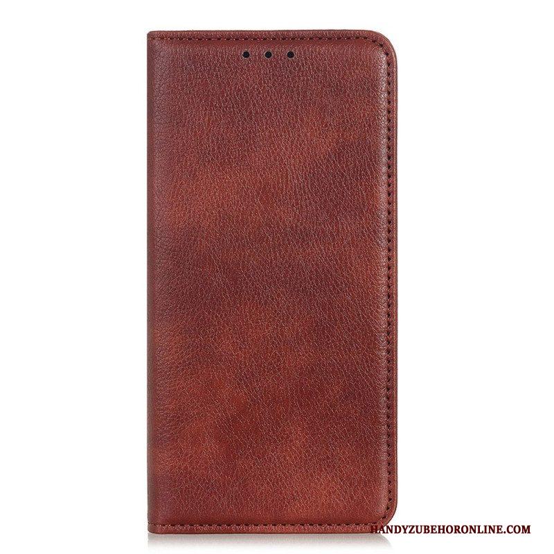 Bescherming Hoesje voor Xiaomi Redmi Note 11 / 11S Folio-hoesje Lychee Gespleten Lederen Textuur