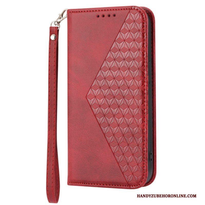 Bescherming Hoesje voor Xiaomi Redmi Note 12 Pro Folio-hoesje Stijl Leer 3d-patroon